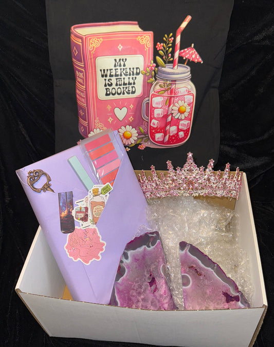 Deluxe Blind date with a book box - Crystal Bookends