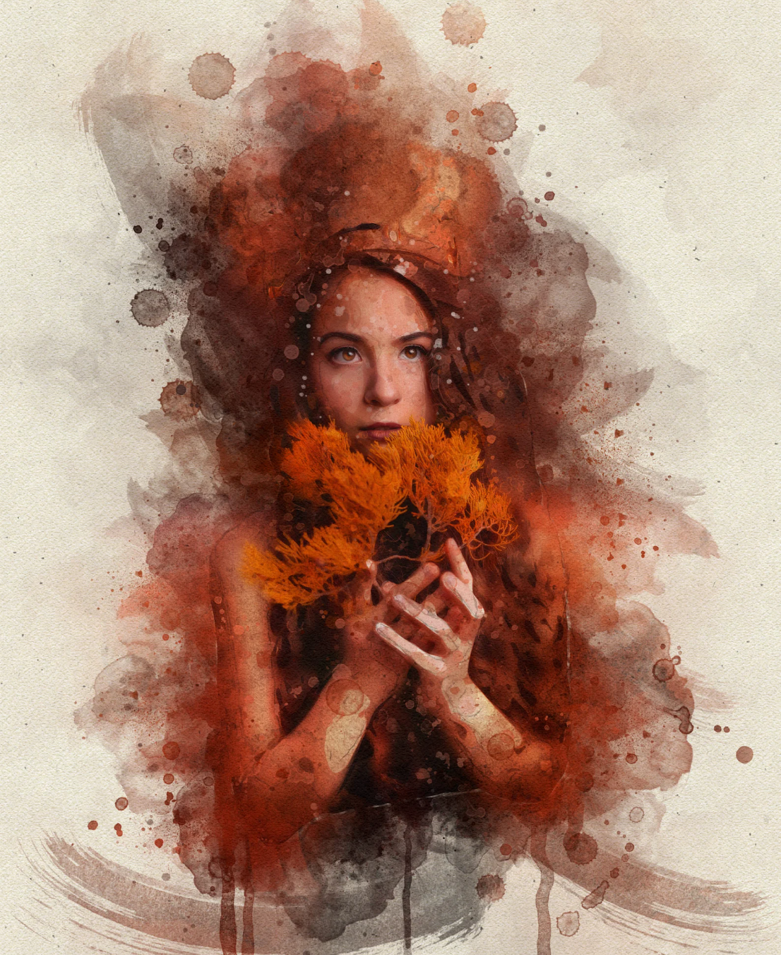 💍 Custom Digital Wedding Portrait – Personalized Watercolor-Style Artwork